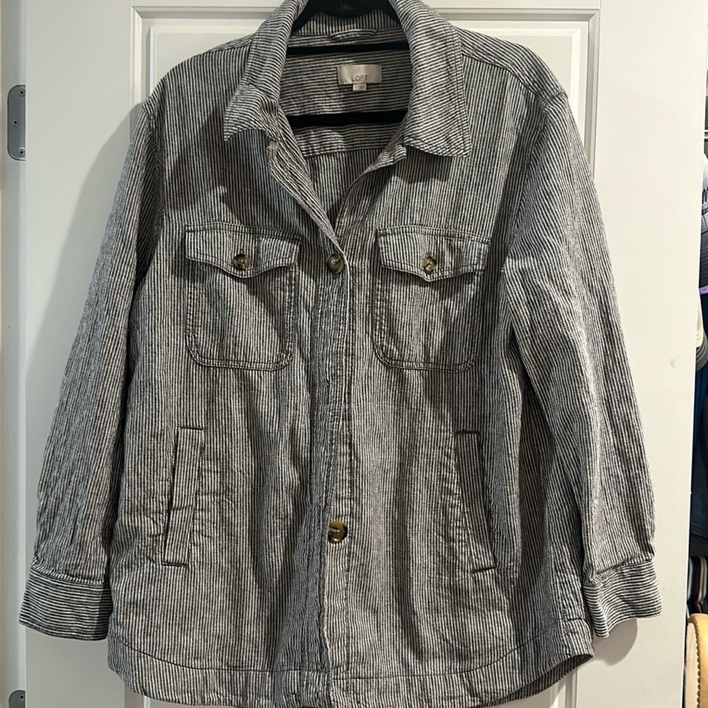 Over sized shirt jacket